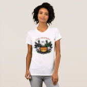 Scary Halloween Ghost & Reaper Tee T-shirt (Voorkant volledig)
