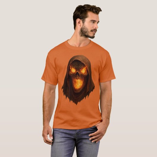 Scary Halloween Ghost T-shirt (Voorkant volledig)