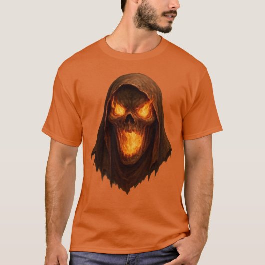 Scary Halloween Ghost T-shirt (Voorkant)