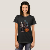 Scary Halloween Gorilla Ghost Spooky Candy Bag 5 T-shirt (Voorkant volledig)