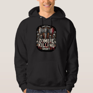 Scary Halloween Graphic Dit is mijn zombie-moord Hoodie