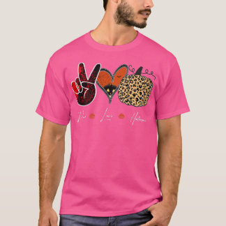 Scary Halloween, grappige Peace Love Halloween, Co T-shirt
