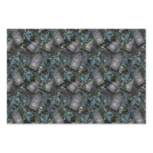 Scary Halloween Grim Reaper grave Stones