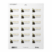 Scary Halloween Haunted House Etiket (Full Sheet)