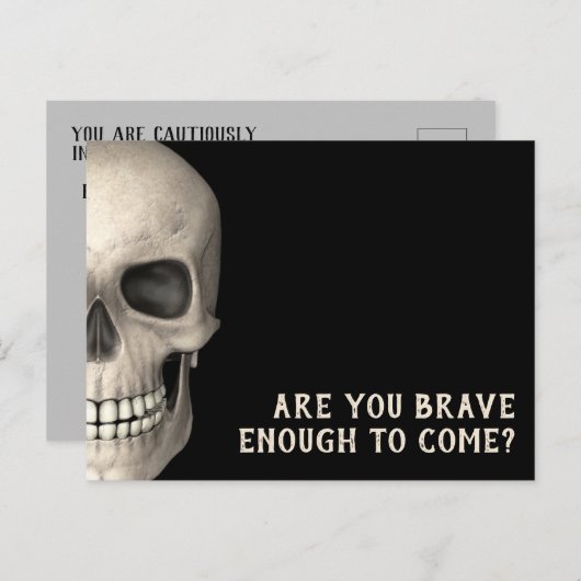 Scary Halloween Invitation - Briefkaart (Voorkant / Achterkant)