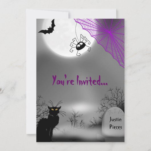 Scary Halloween Invitation Kaart (Voorkant)