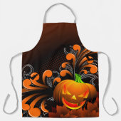 Scary Halloween Jack-o'-lantern Schort (Voorkant)