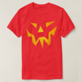 Scary Halloween JackOLantern Pumpkin T-shirt (Design voorkant)