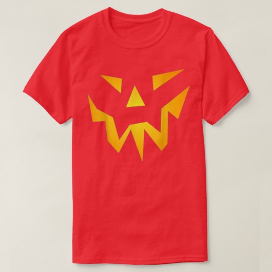 Scary Halloween JackOLantern Pumpkin T-shirt (Design voorkant)