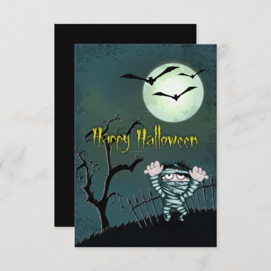 Scary Halloween Kaart (Voorkant / Achterkant)