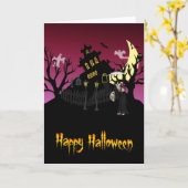 Scary Halloween Kaart (Gele Bloem)