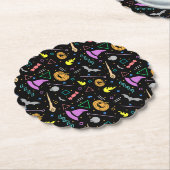 Scary Halloween Kartonnen Onderzetters (Gekanteld)