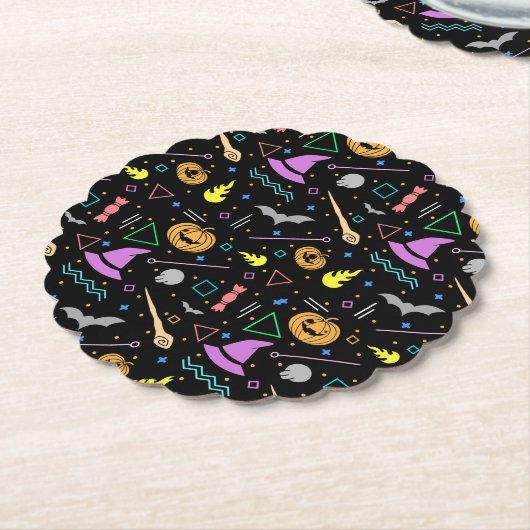 Scary Halloween Kartonnen Onderzetters (Gekanteld)