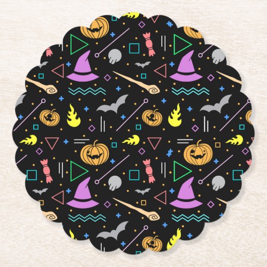 Scary Halloween Kartonnen Onderzetters (Voorkant)