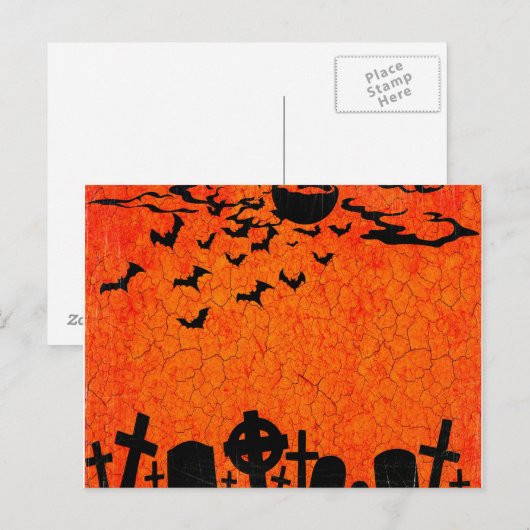 Scary Halloween Night Briefkaart (Voorkant / Achterkant)