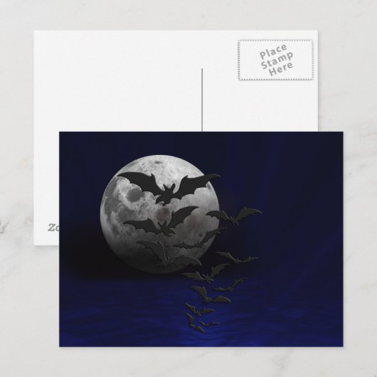 Scary Halloween Night Briefkaart (Voorkant / Achterkant)