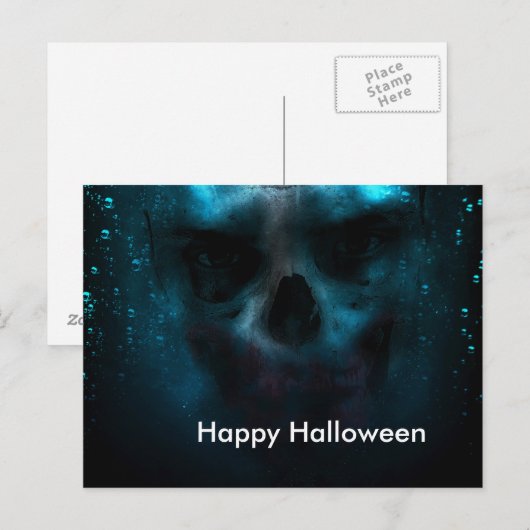 Scary Halloween Night Briefkaart (Voorkant / Achterkant)