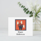 Scary Halloween Night Briefkaart (Staand voorkant)