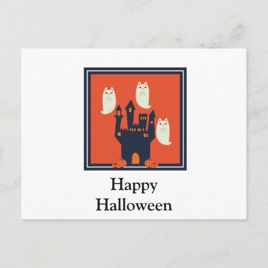 Scary Halloween Night Briefkaart (Voorkant)