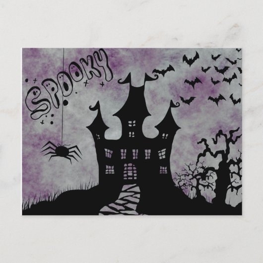 Scary Halloween Night Briefkaart (Voorkant)