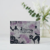 Scary Halloween Night Briefkaart (Staand voorkant)