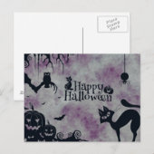 Scary Halloween Night Briefkaart (Voorkant / Achterkant)