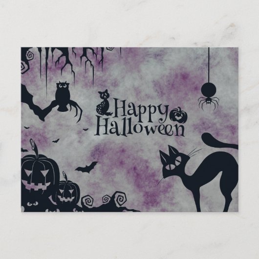 Scary Halloween Night Briefkaart (Voorkant)