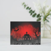 Scary Halloween Night Briefkaart (Staand voorkant)