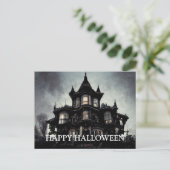 Scary Halloween Night Briefkaart (Staand voorkant)