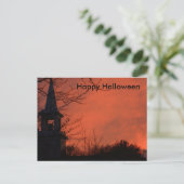 Scary Halloween Night Briefkaart (Staand voorkant)