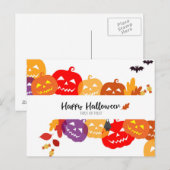 Scary Halloween Night Briefkaart (Voorkant / Achterkant)