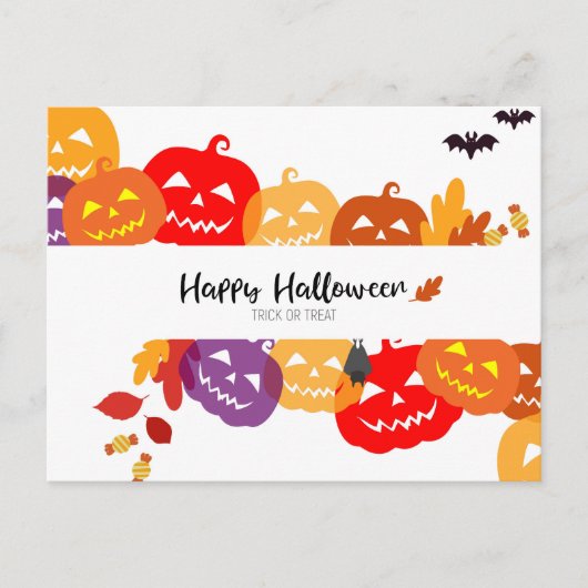 Scary Halloween Night Briefkaart (Voorkant)