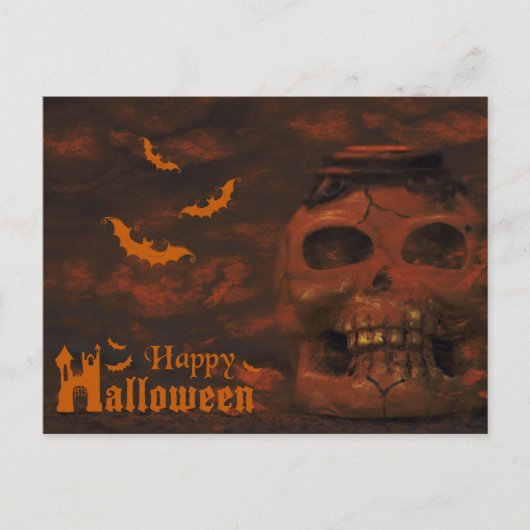 Scary Halloween Night Briefkaart (Voorkant)