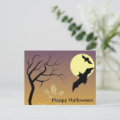 Scary Halloween Night Briefkaart (Staand voorkant)