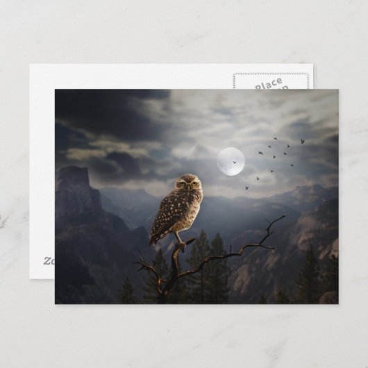 Scary Halloween Night Briefkaart (Voorkant / Achterkant)