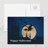 Scary Halloween Night Briefkaart (Voorkant / Achterkant)