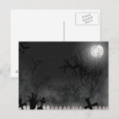 Scary Halloween Night Briefkaart (Voorkant / Achterkant)