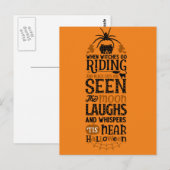 Scary Halloween Night Briefkaart (Voorkant / Achterkant)