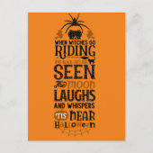 Scary Halloween Night Briefkaart (Voorkant)