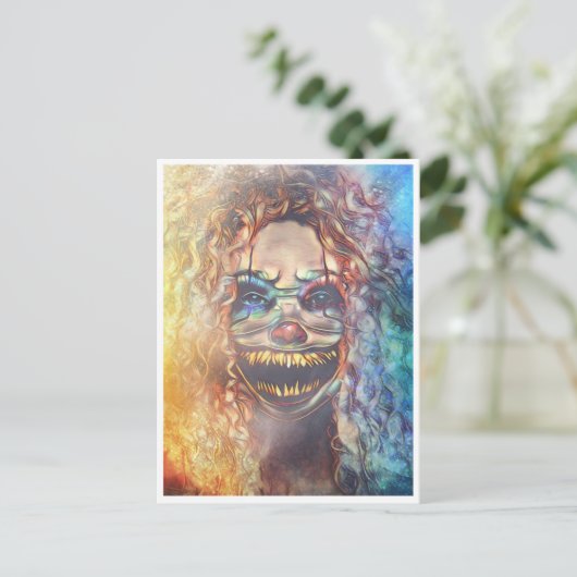 Scary Halloween Night Briefkaart (Staand voorkant)