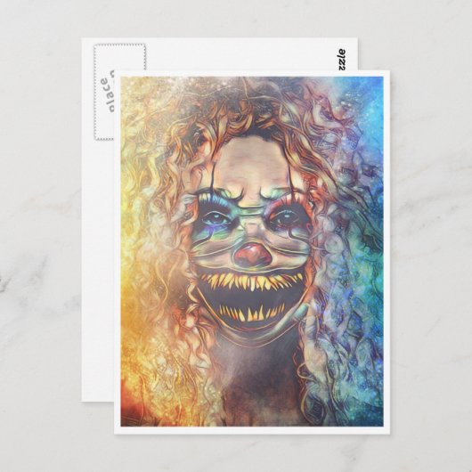 Scary Halloween Night Briefkaart (Voorkant / Achterkant)