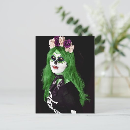 Scary Halloween Night Briefkaart (Staand voorkant)