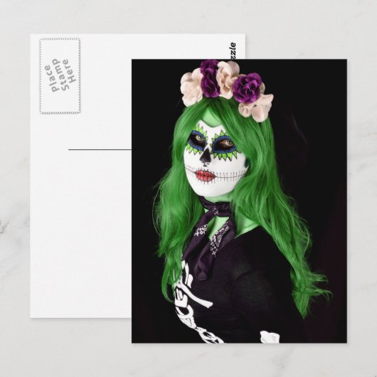 Scary Halloween Night Briefkaart (Voorkant / Achterkant)