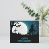 Scary Halloween Night Briefkaart (Staand voorkant)