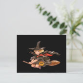 Scary Halloween Night Briefkaart (Staand voorkant)