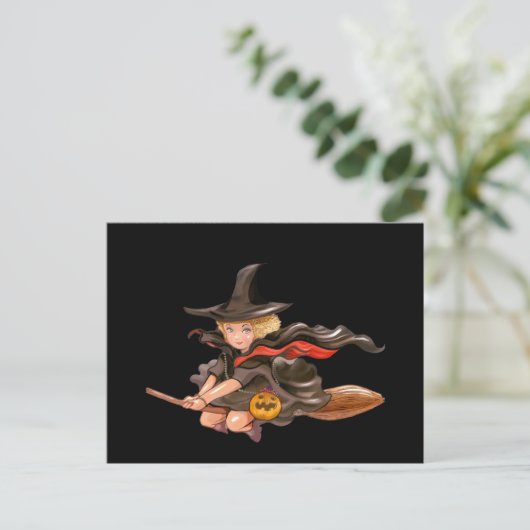 Scary Halloween Night Briefkaart (Staand voorkant)