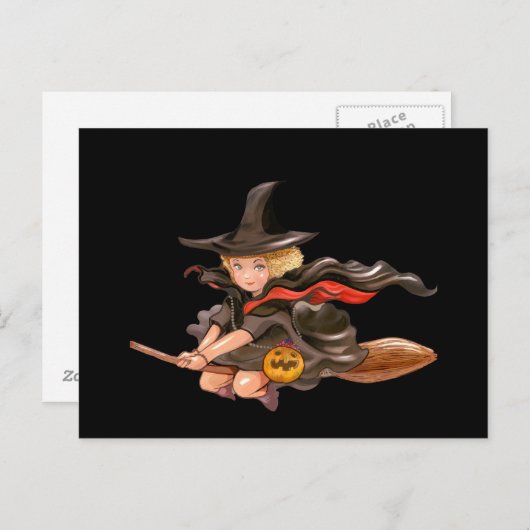 Scary Halloween Night Briefkaart (Voorkant / Achterkant)