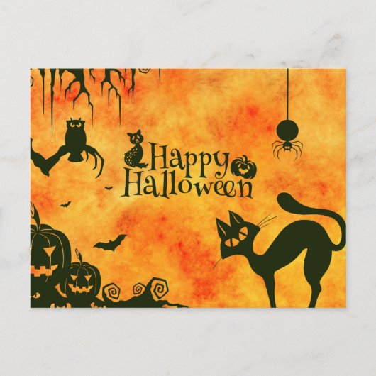 Scary Halloween Night Briefkaart (Voorkant)