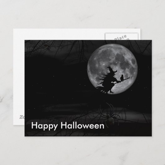 Scary Halloween Night Briefkaart (Voorkant / Achterkant)