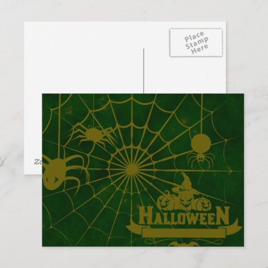 Scary Halloween Night Briefkaart (Voorkant / Achterkant)